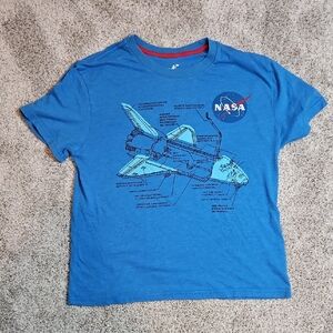 NASA Kids Blue Graphic Space Shuttle Tee